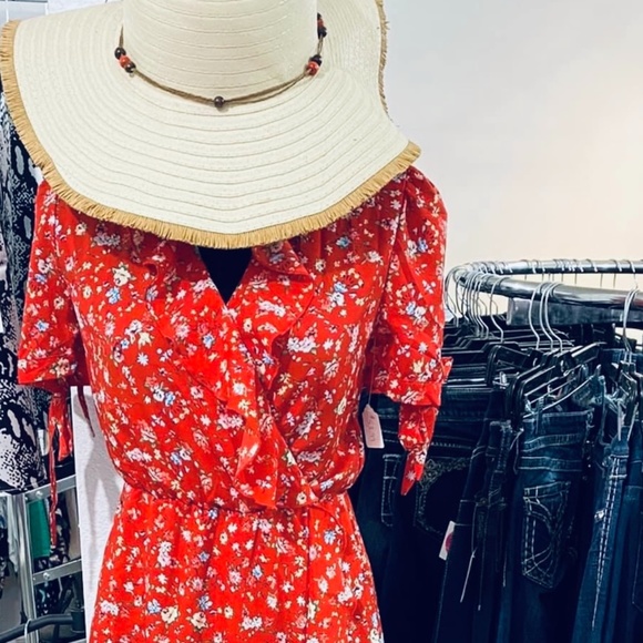 Cream spring /summer sun hat - Picture 2 of 2